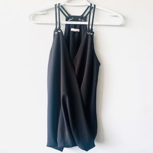 Ardene XS black tank top dress shirt